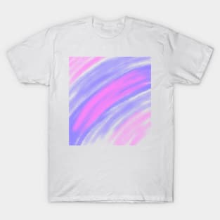 Pink purple watercolor abstract art T-Shirt